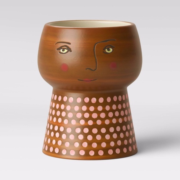 Opalhouse Other - Opalhouse stoneware 4" family planter brown boho